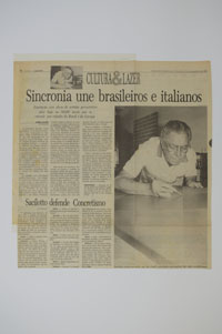 Sincronia une brasileiros e italianos/ Sacilotto defende Concretismo
