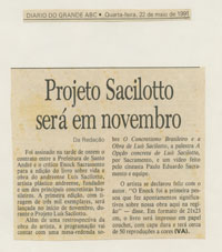 Projeto Sacilotto será em novembro