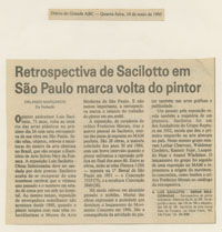 Retrospectiva de Sacilotto em São Paulo marca a volta do pintor
